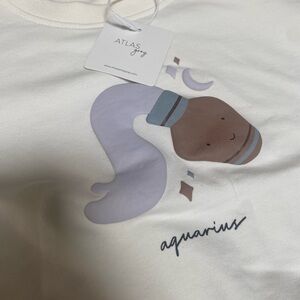 Atlas Grey 100% organic cotton toddler infant long sleeve shirt AQUARIUS soft